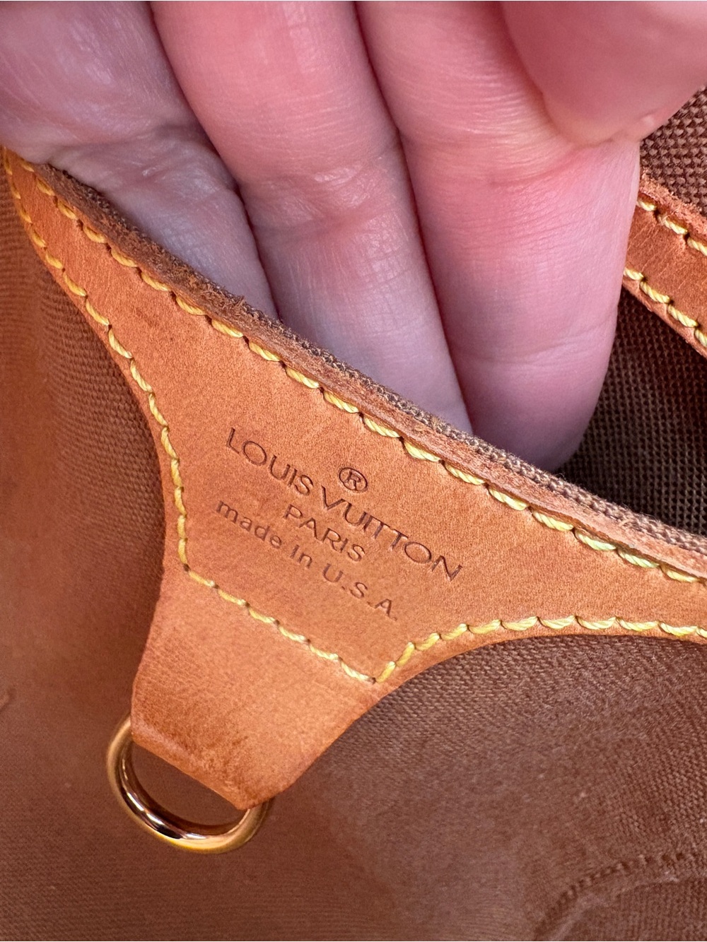 Louis Vuitton Ellipse PM Monogram Canvas Handbag USA Made Vintage - Picture 11 of 13